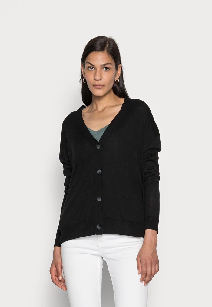 Cardigan ANNA FIELD Anna Field Silk Blend Cardigan Noir Femme | GBY-4817707